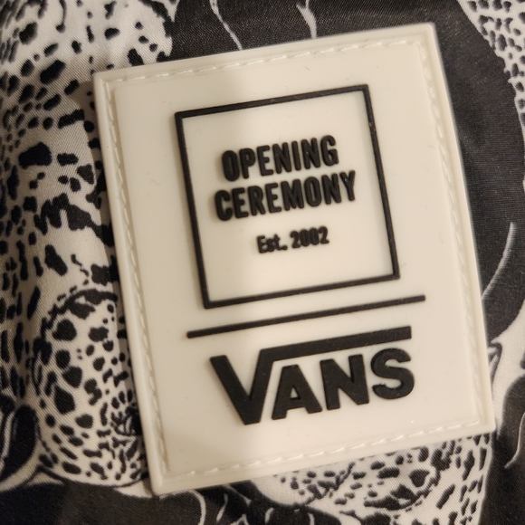 NWT Vans × Opening Ceremony Black Leopard Track Pant Joggers Mesh Lined Small - Picture 15 of 16